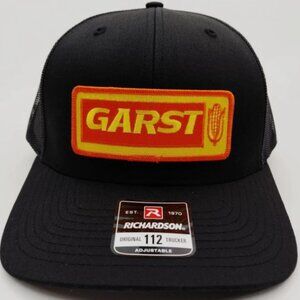 Garst Seed Company Black 112 Mesh Snap Back Hat Cap